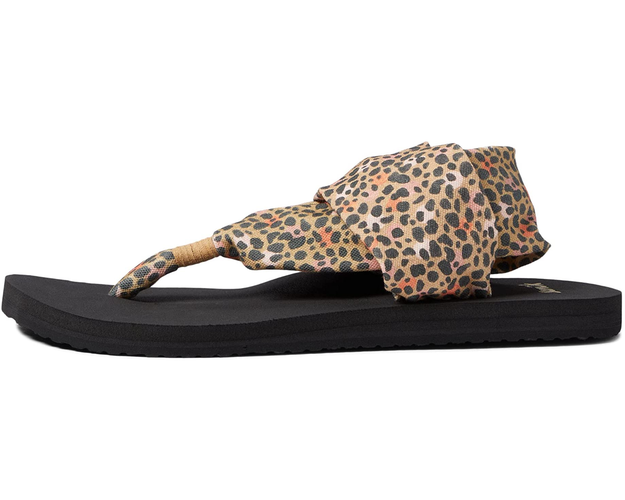  Sanuk Women's Lola Leopard Slide Sandal, 10