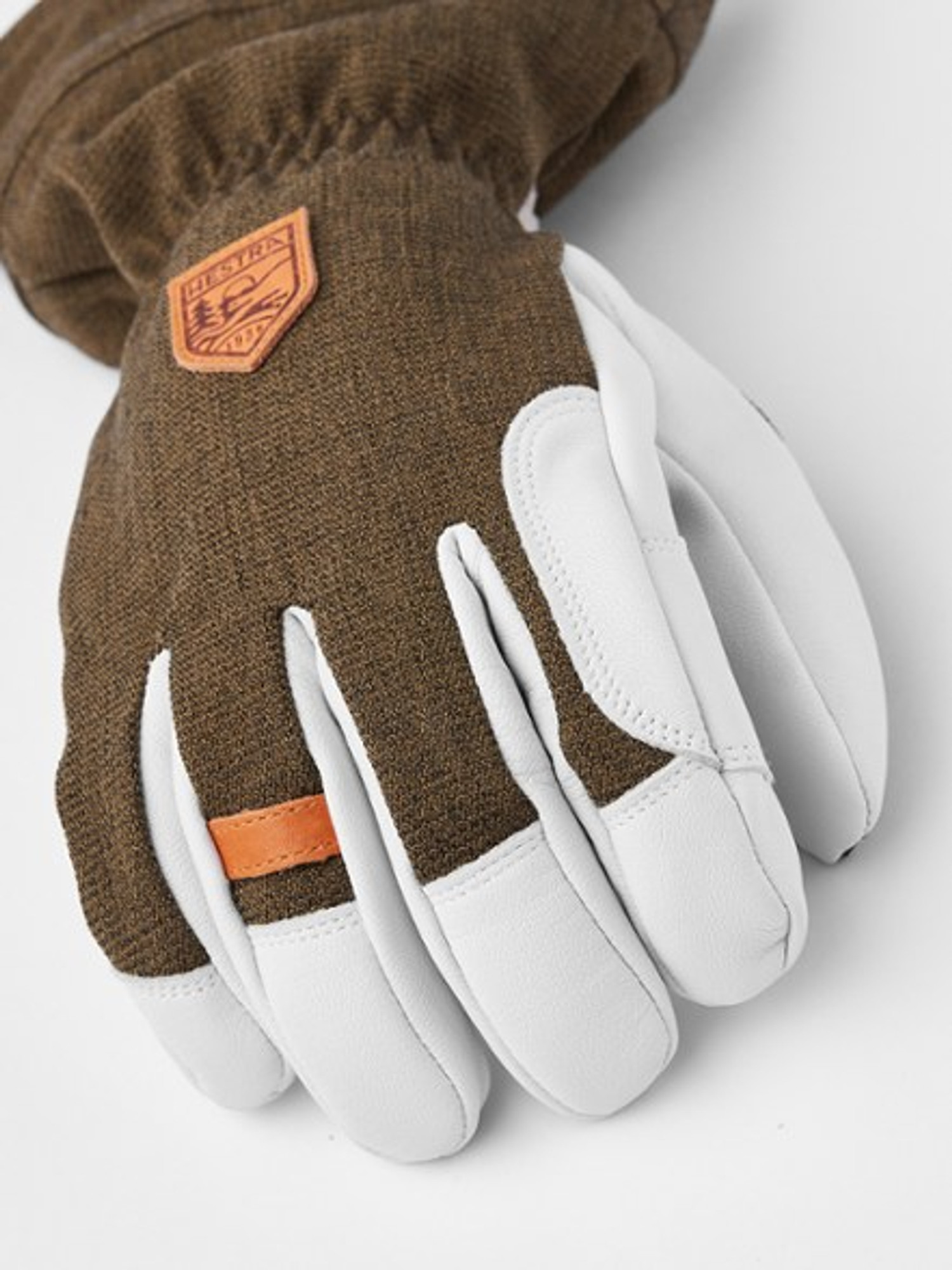 Glove Army Leather Heli Ski Olive
