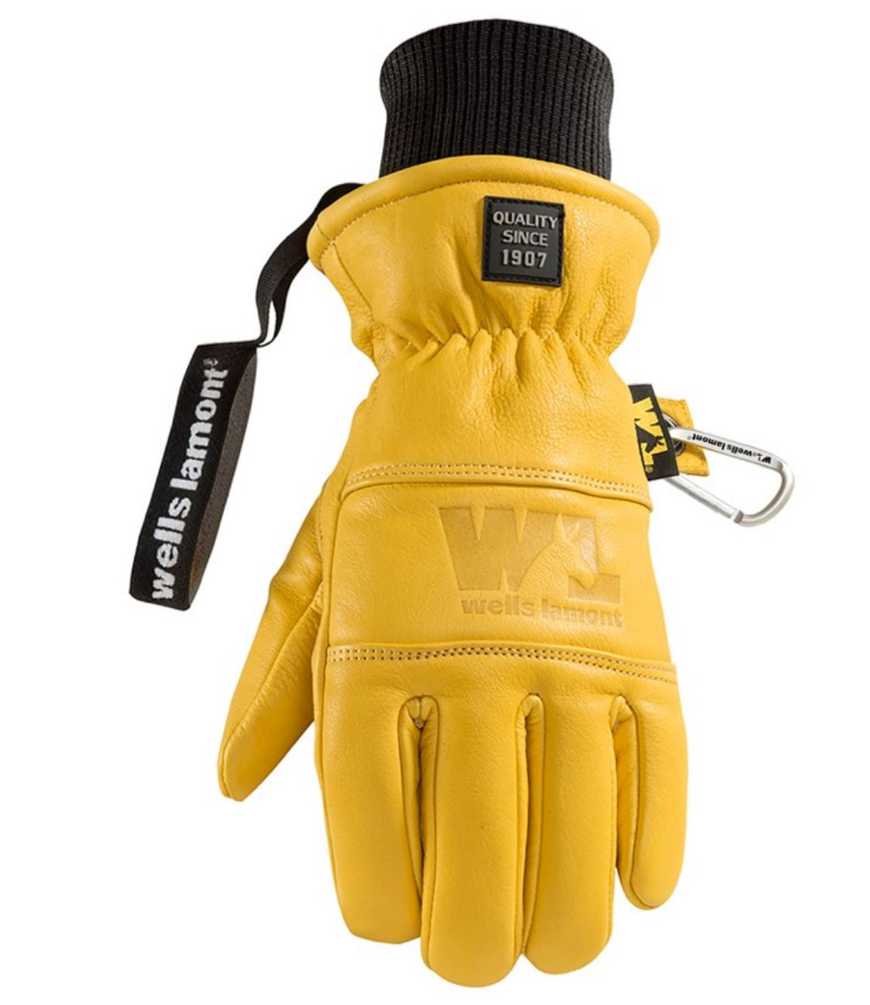 Wells Lamont Men’s Slip-On HydraHyde Full Leather Work Gloves |  Water-Resistant | X-Large