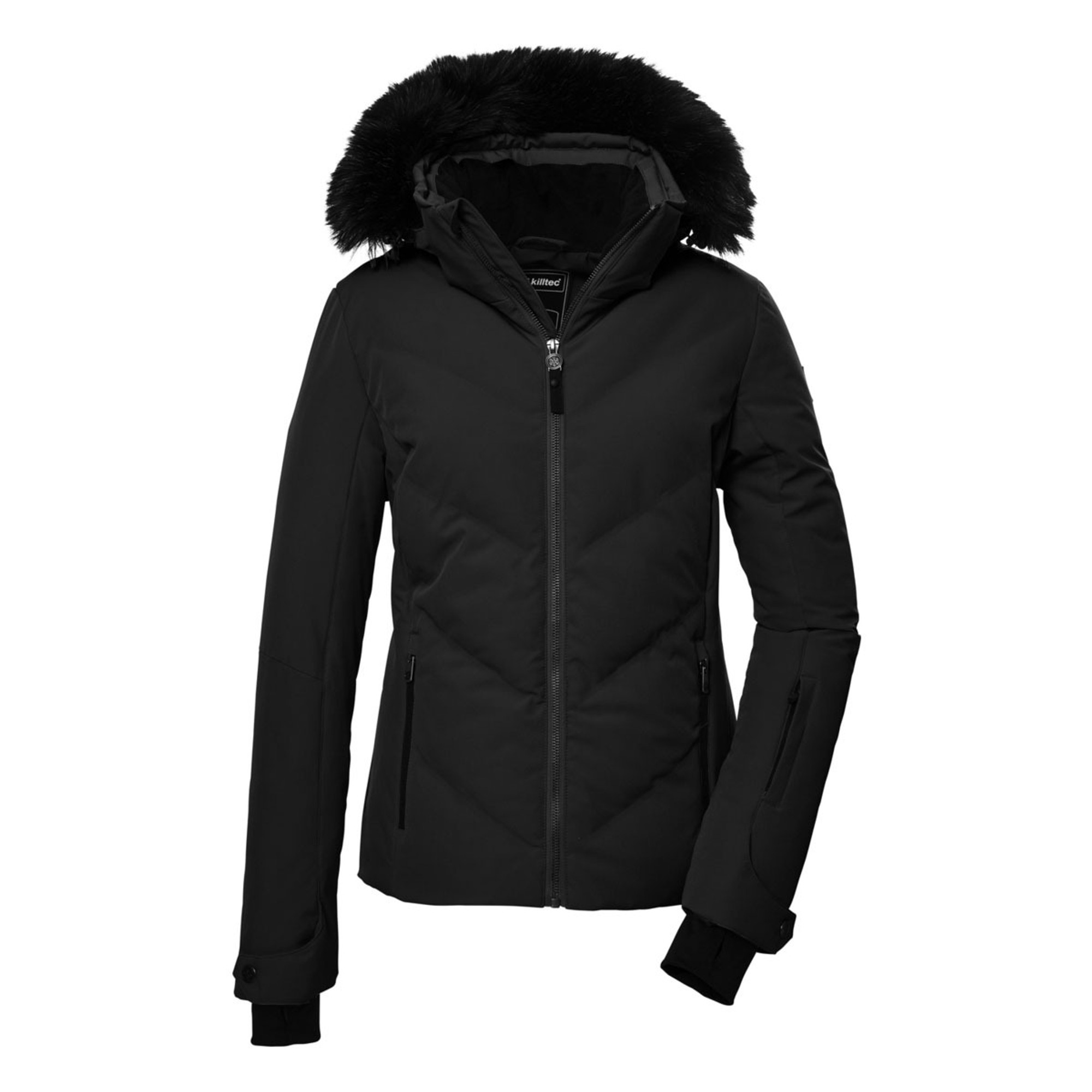 Killtec Women's KSW 58 Quilted Ski Jacket in Down Look w/Zip off Hood -  High Mountain Sports