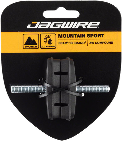 Jagwire Mountain Sport Threaded Post Brake Shoes Black