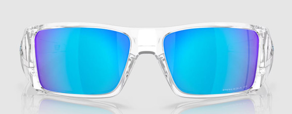 Oakley Heliostat Sunglasses -Clear w/ Prizm Sapphire Polarized