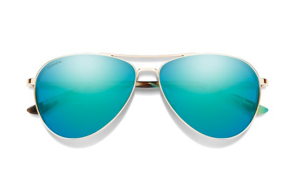 Smith Langley 2 Sunglasses - Silver / ChromaPop Polarized Blue Mirror