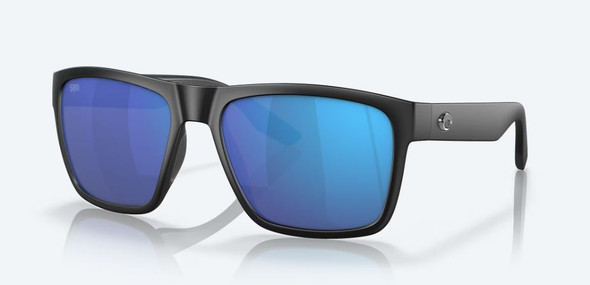 Costa Paunch XL Sunglasses - Matte Black w/Blue Mirror 580G