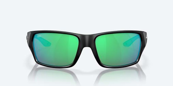 Costa Tailfin Sunglasses - Matte Black w/Green Mirror 580G