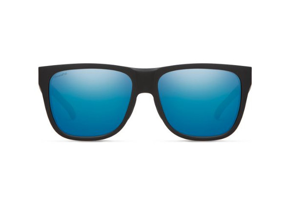 Smith Lowdown 2 Sunglasses - Matte Black/  ChromaPop Polarized Blue Mirror