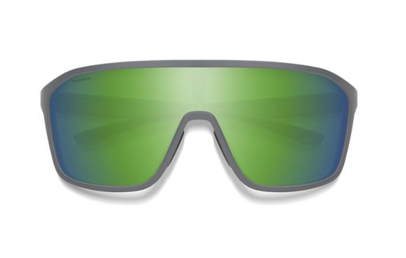 Smith Boomtown Sunglasses - Matte Cement/ChromaPop Polarized Green Mirror