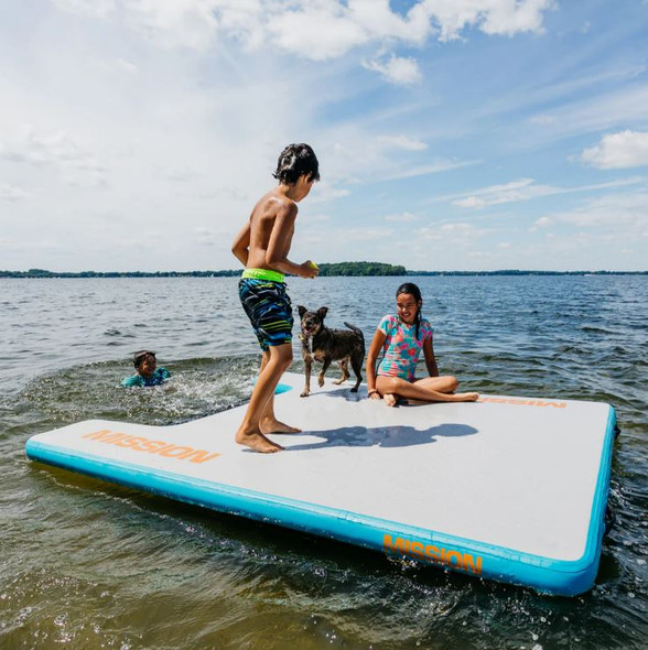 Mission Outdoor ReefLite Inflatable Water Mat 8'6 x 6'8" x 4"