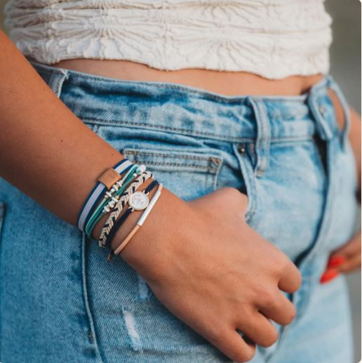 k'lani Anchor Hair Tie Bracelet