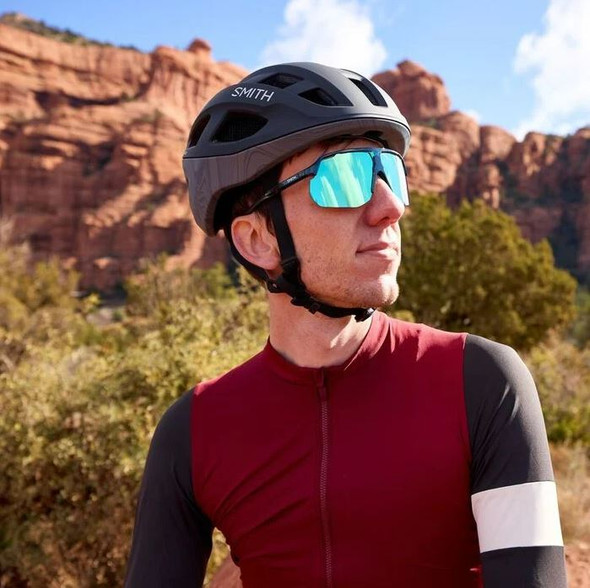 Smith Wildcat Sunglasses - Matte Purple/Cinder/Hi Viz ChromaPop