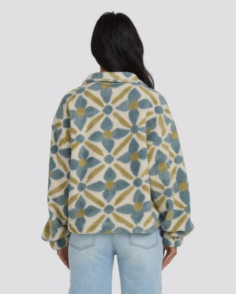 Billabong Women's All the Time Sherpa Half Zip Pullover