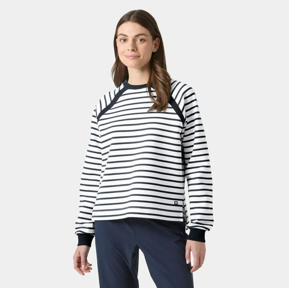 White Navy Stripe