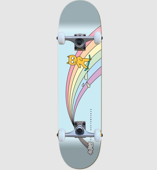Meow Over The Rainbow Complete Skateboard-Blue