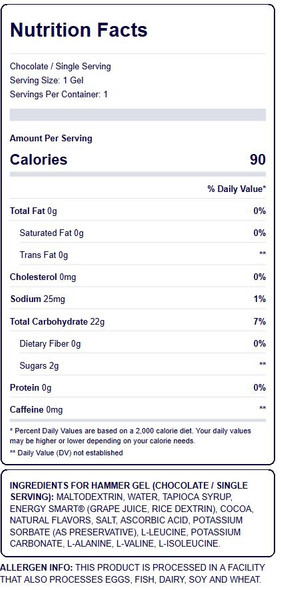 Hammer Gel Single Serve Gel Pack