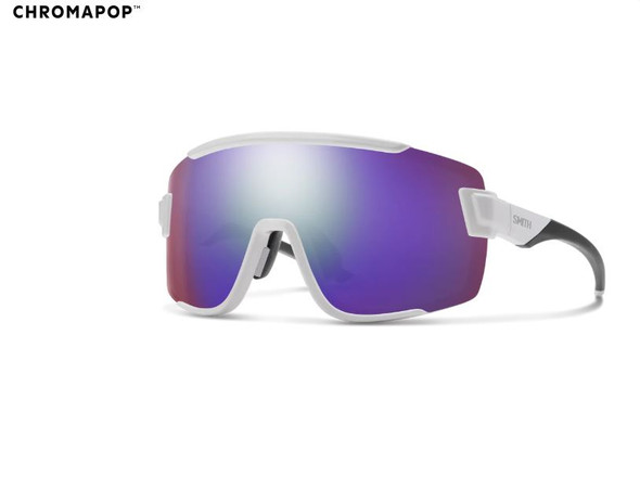 Smith Wildcat Sunglasses - White/ChromaPop Violet Mirror