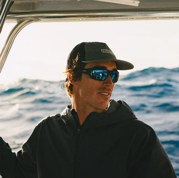 Smith Hookset Sunglasses - Mat Black/CP Glass PolarChromic Rose Blue Mirror