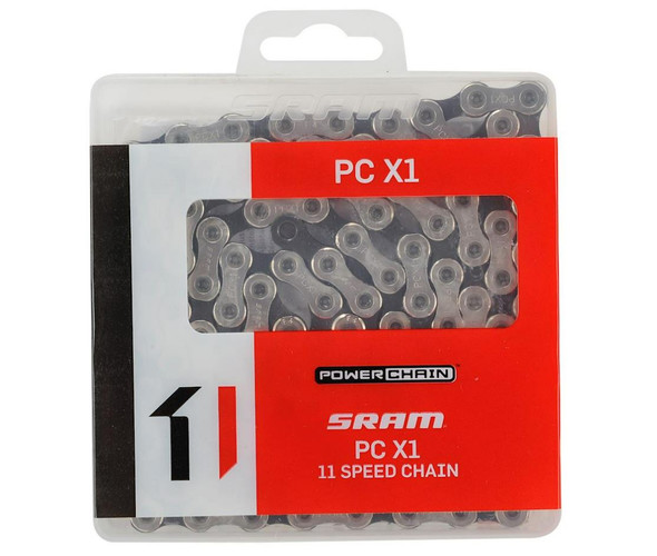 SRAM PC-X1 Chain - 11-Speed, 118 Links, Silver/Black