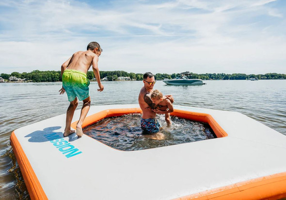 Mission Outdoor Reef Splash Inflatable Water Mat 12' x 11' x 8"