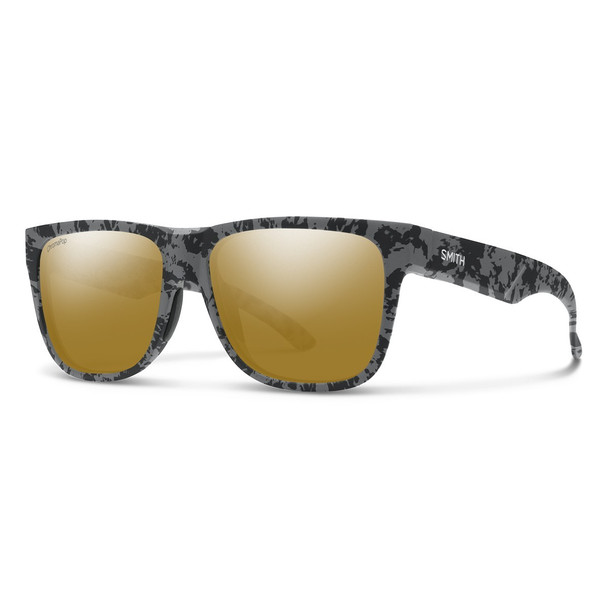 Smith Lowdown 2 Sunglasses -Matte Gray Marble /ChromaPop Polarized Bronze Mirro