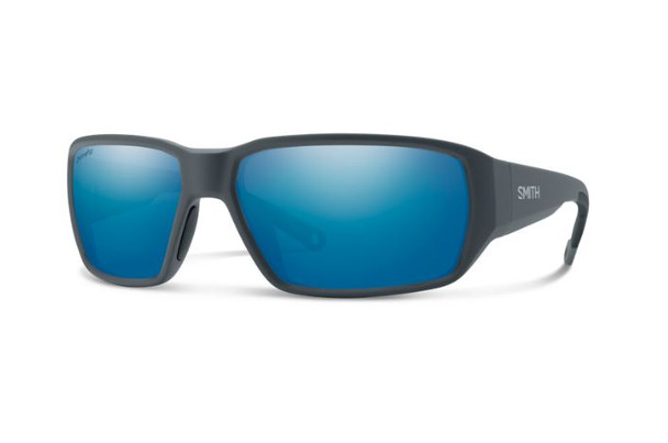 Smith Hookset Sunglasses - Matte Slate/ChromaPop Glass Polarized Blue Mirror