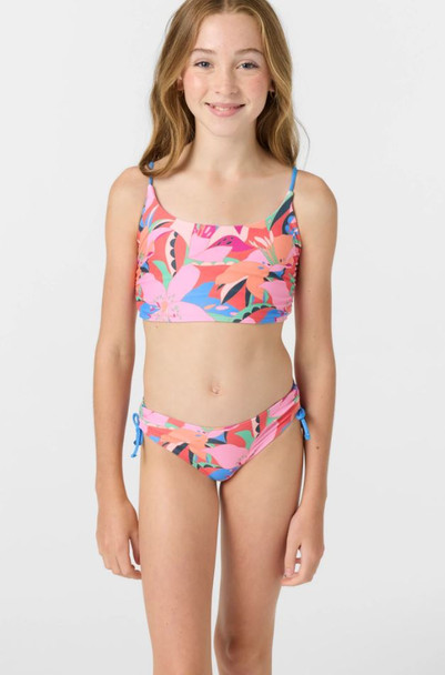 O'Neill Girl's Cabana Floral Ruched Bralette Set