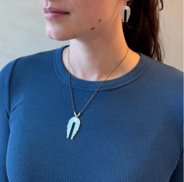 Bronwen Waterfall Necklace Silver