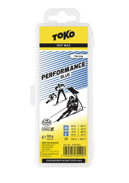Toko Racing Performance Hot Wax Blue 120g