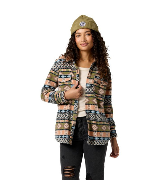 O'Neill Women's Zuma Superfleece L/S Woven Shirt
