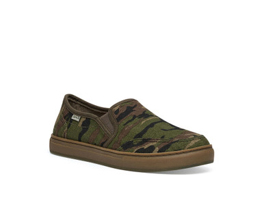 Sanuk Men\'s Size 10 Tideline
Hemp Camo Sneakers
Camouflage Slip-On Shoes MEN main image 4