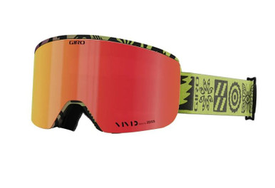 Giro Axis Goggle -Glow Green Shelter w/Vivid Haze + Vivid Infrared