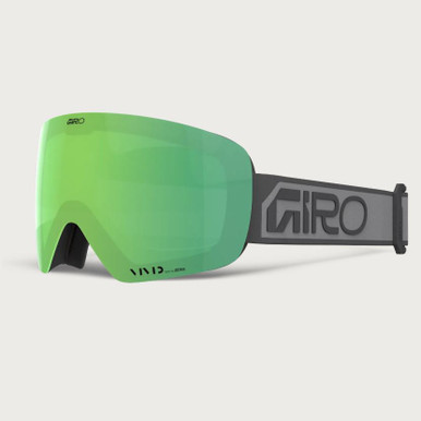 Giro Contour Goggle - Grey Wordmark w/Vivid Emerald & Vivid