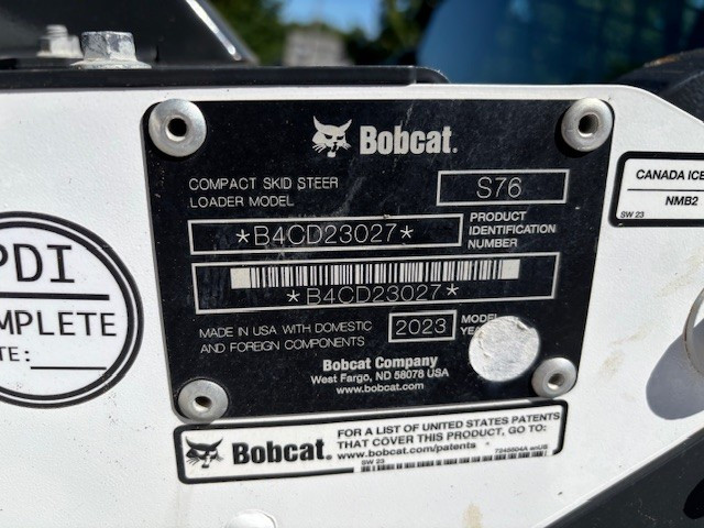 2023 Bobcat S76 Skid-Steer Loader-DS11444