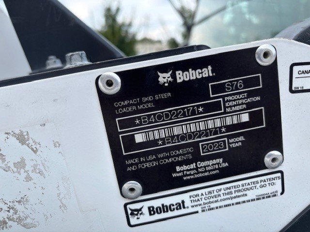 2023 Bobcat S76 Skid-Steer Loader-DS11467