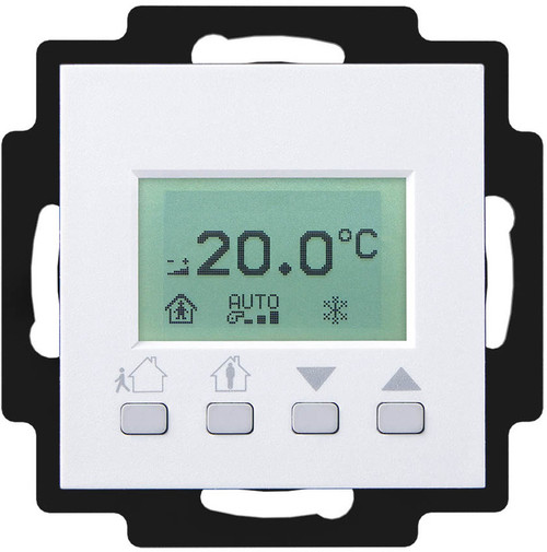 WRF06 LCD RC AO2V temp RS485 Modbus ltype1 pure white matt