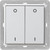 Switch 4-channel light 55x55 pure white matt