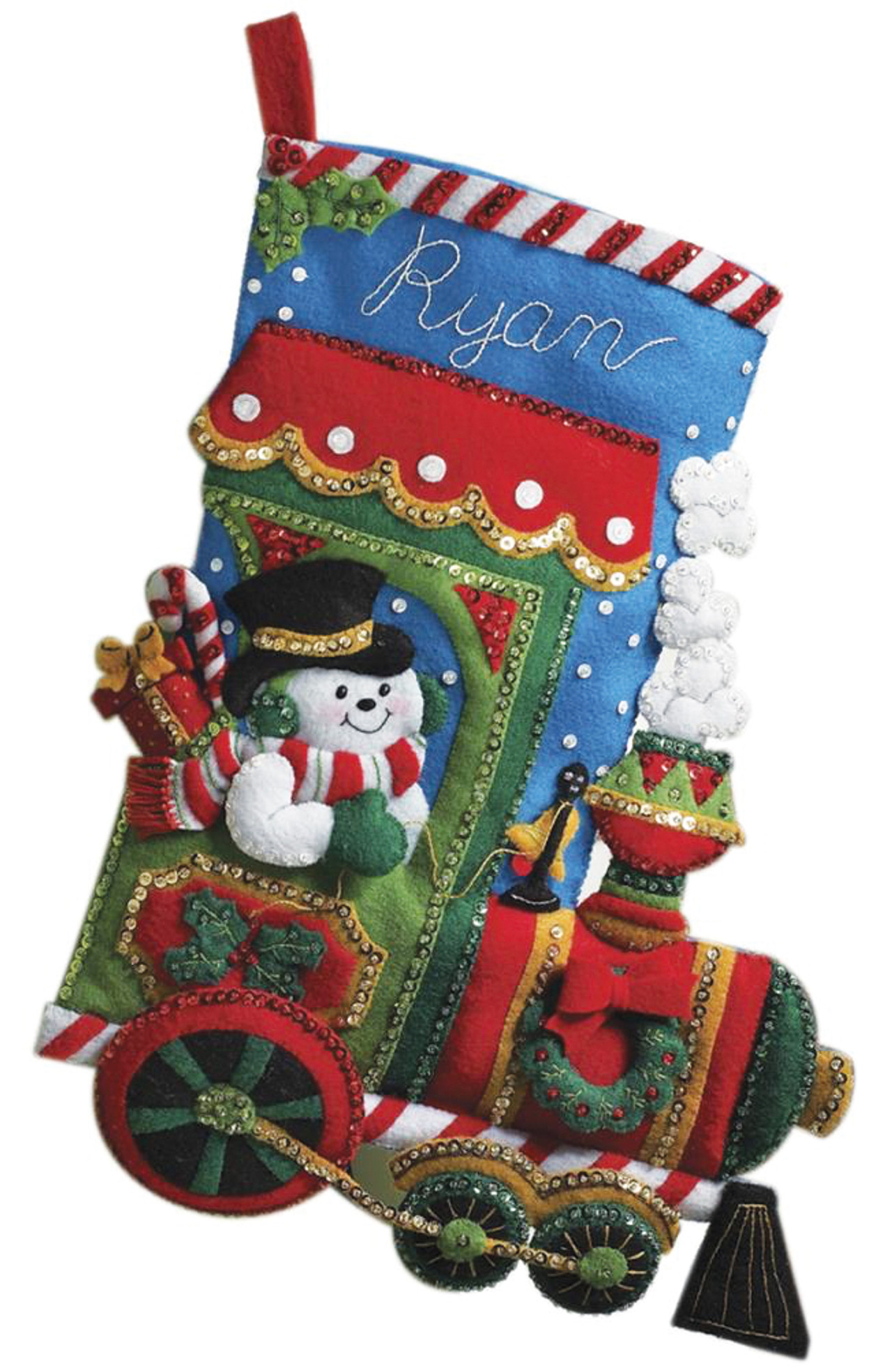 BUCILLA STOCKING KIT / Sale / Ultimate Fan / Football and -    Christmas stocking kits, Felt christmas stockings, Felt stocking