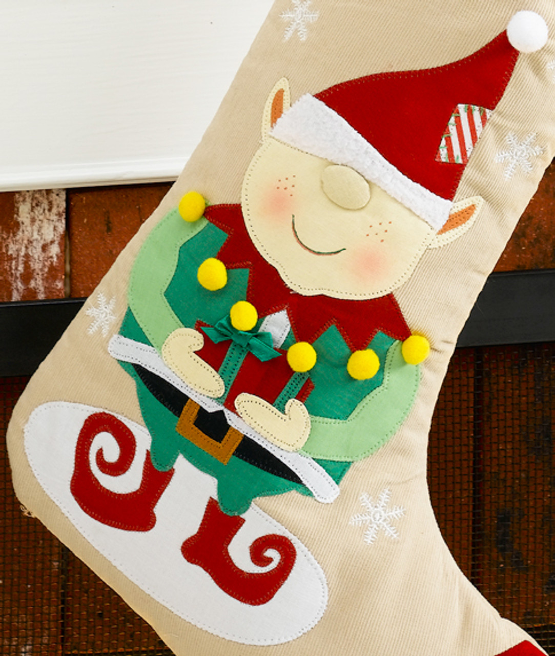 Lil' Elf Personalized Wood Christmas Stocking Tags