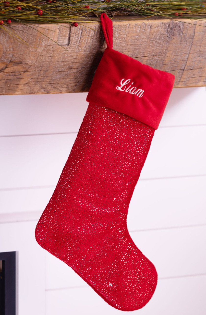 personalized Christmas stockings, Made in the USA, MerryStockings