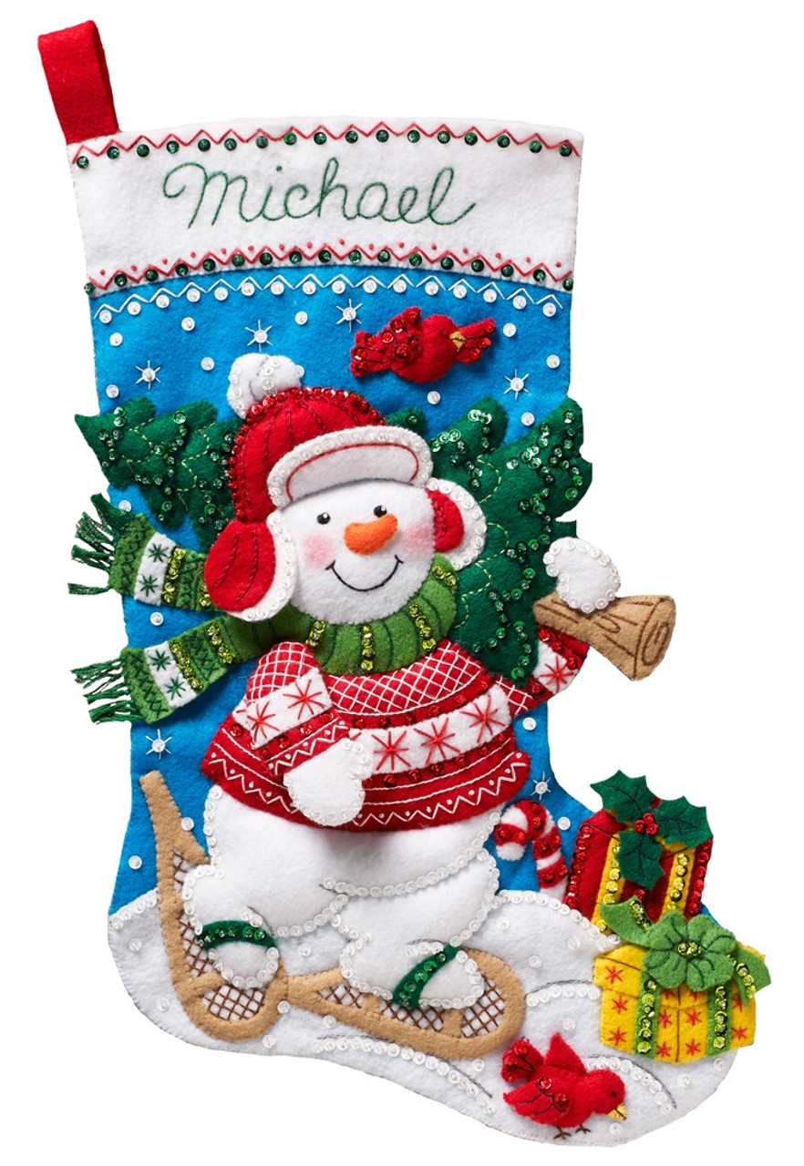 Nordic Needlepoint Christmas Stocking Kit