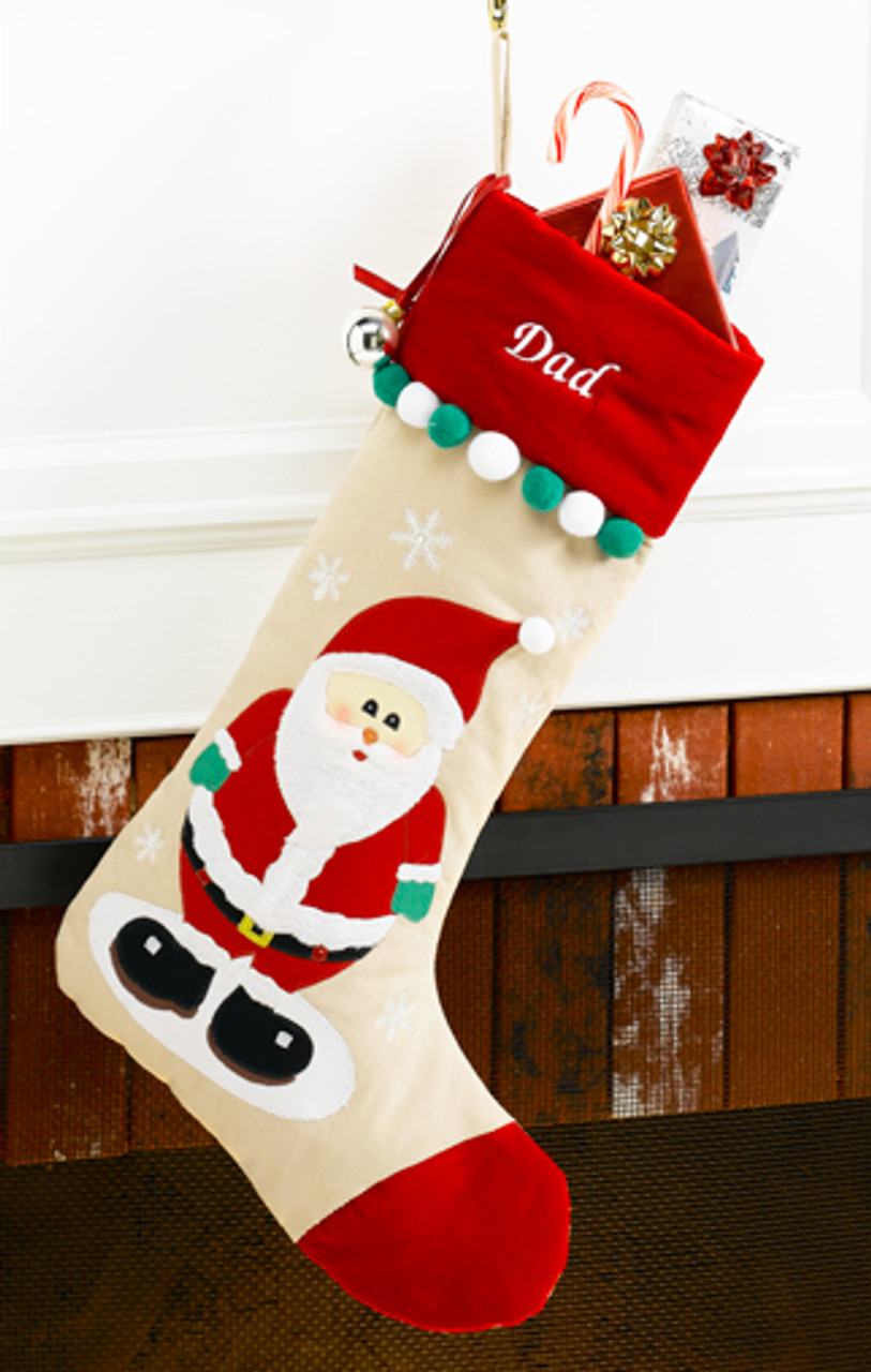 Christmas Stocking Tags Set of 6 Name Ornaments Made of Wood