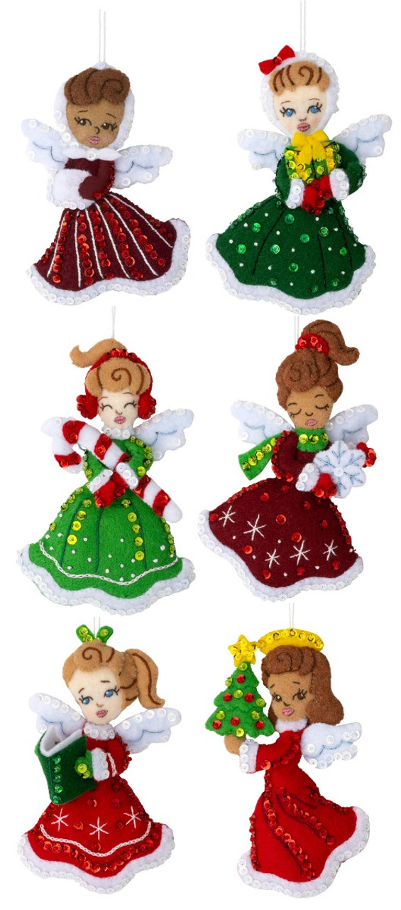 Celestial Angel 18 Bucilla Felt Christmas Stocking Kit 83956 