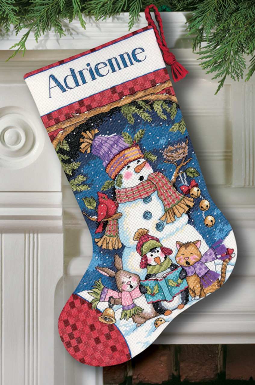 Enchanted Ornament Cross-Stitch Christmas Stocking Kit