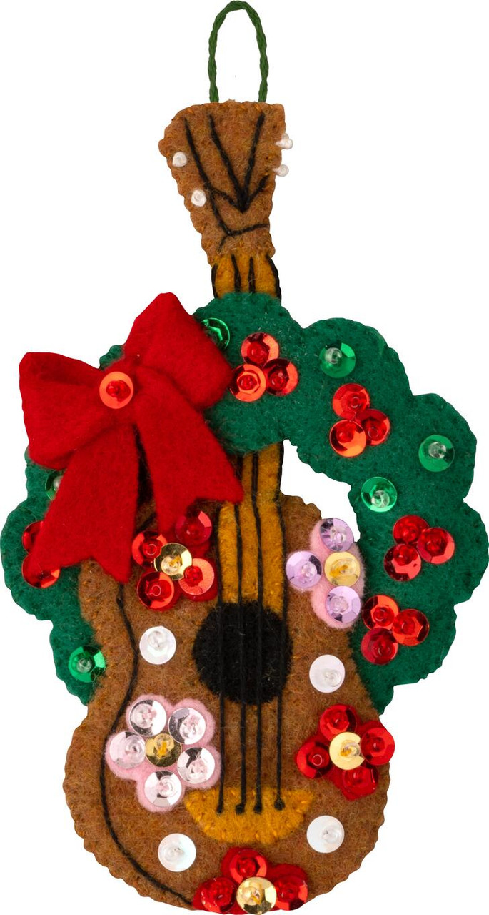 Peace and Love Felt Ornament kit from Bucilla, set of 6