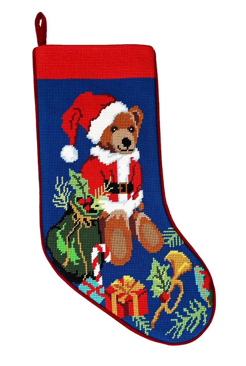 ULTRA Smooth Stocking Santa Claus Socks Gift Bag Christmas Xmas With Teddy  Hanging Décor - 10 inch - Smooth Stocking Santa Claus Socks Gift Bag  Christmas Xmas With Teddy Hanging Décor .