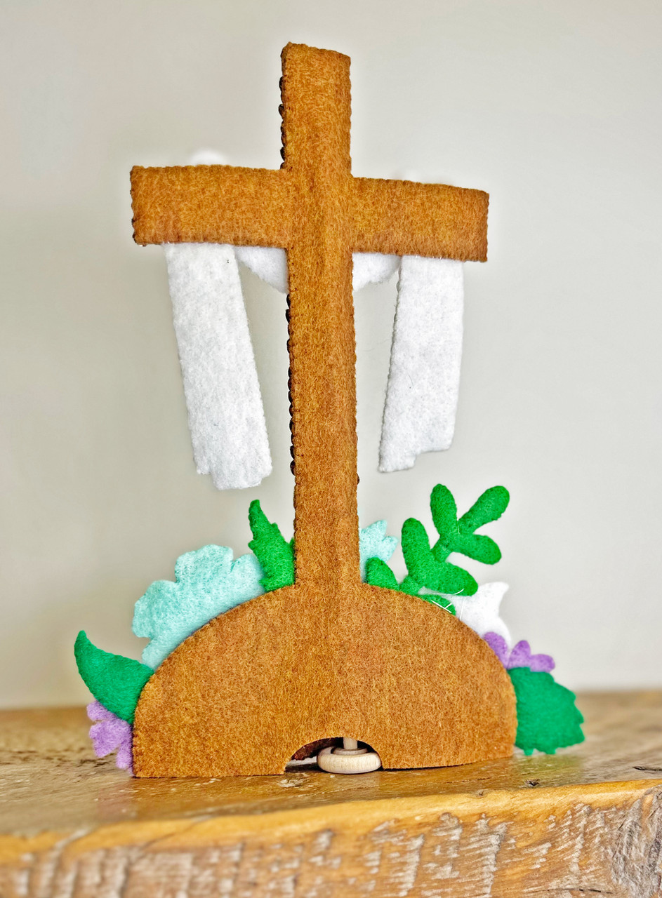 THE MANTEL SERIES™ | MerryStockings He is Risen Easter Cross