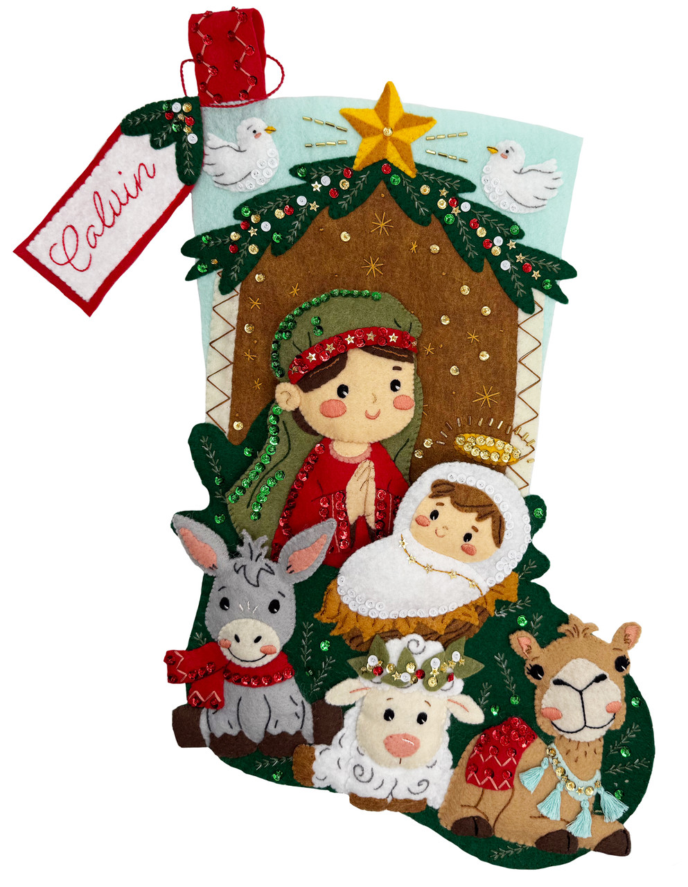 Felt christmas stockings