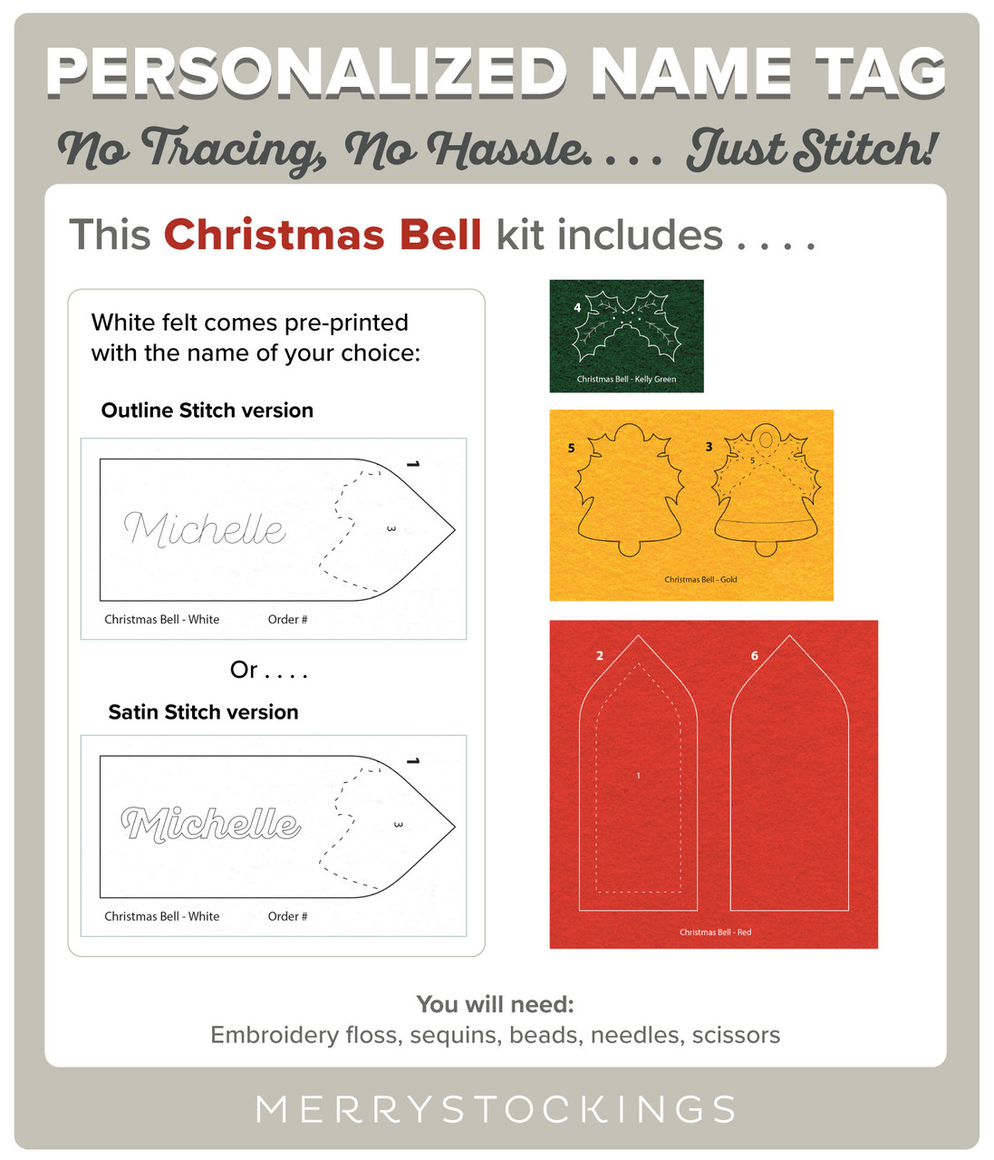 christmas bell templates