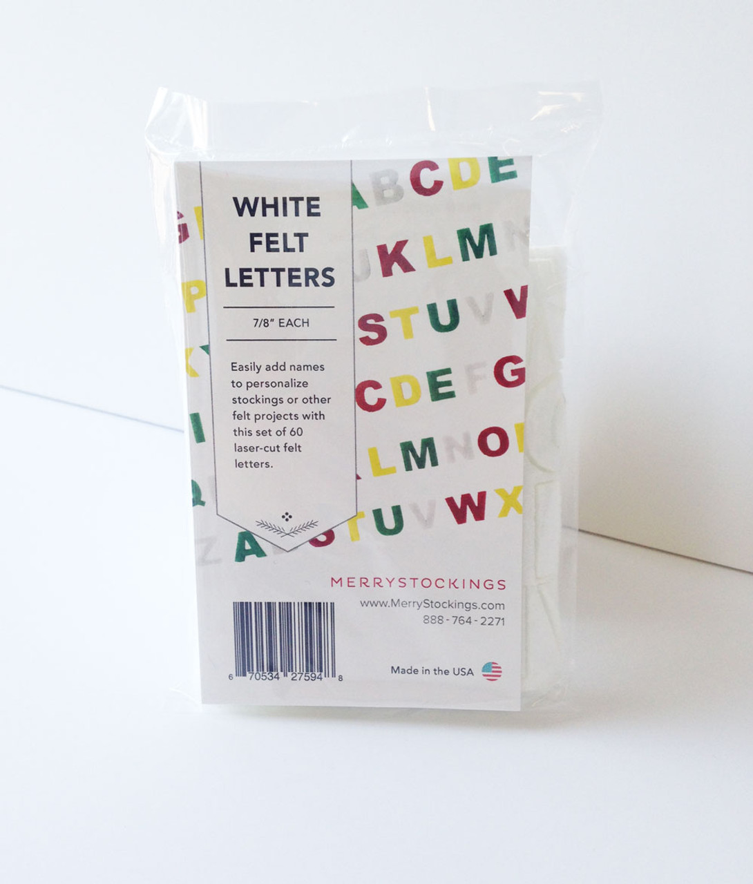 Felt Letters - White