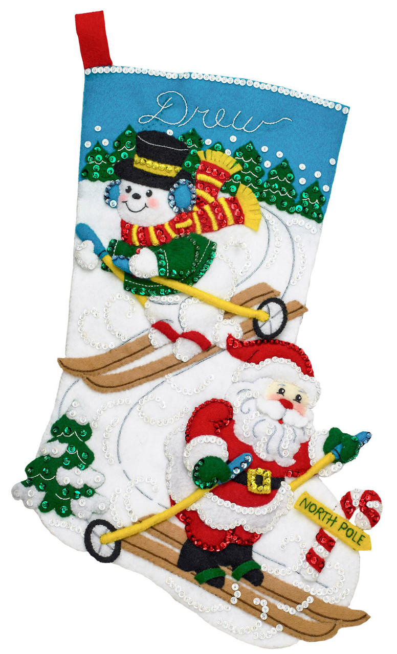 Christmas Skate Bucilla Christmas Stocking Kit