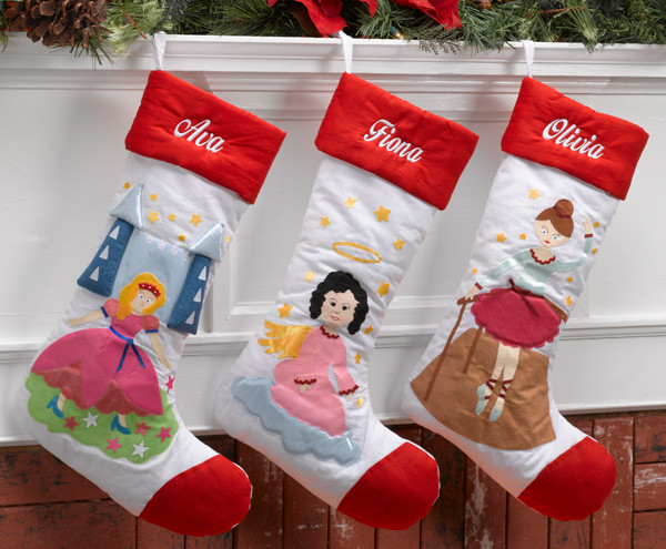 Angel Personalized Christmas Stocking